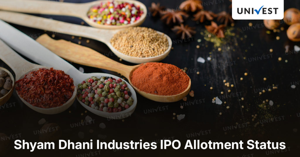 Shyam Dhani Industries IPO Allotment Status
