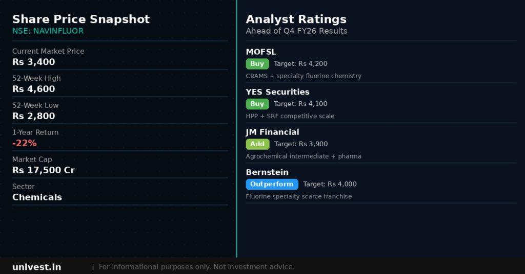 Navin Fluorine International Share Price and Analyst Ratings