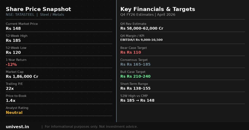 Tata Steel Share Price Snapshot