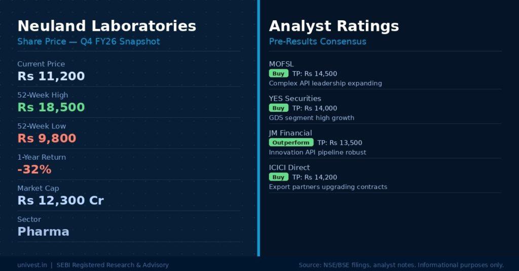 Neuland Laboratories Share Price and Analyst Ratings