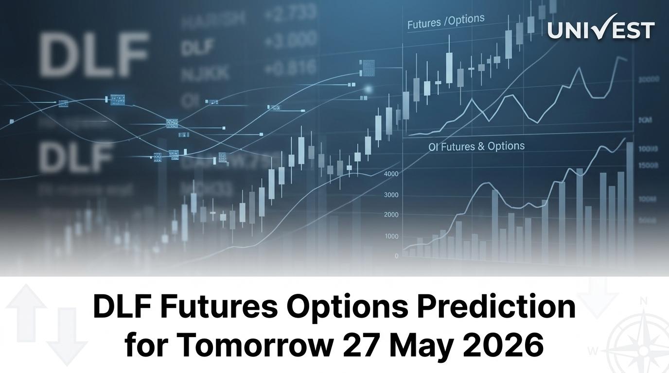 DLF Futures Options Prediction for Tomorrow 27 May 2026: Closes Rs 589.80 (-0.42%) on Iran-Driven Expiry Day