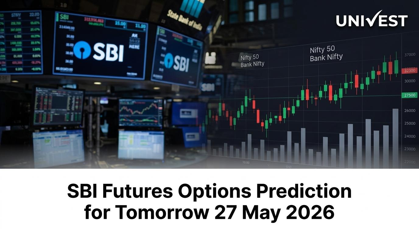 SBI Futures Options Prediction for Tomorrow 27 May 2026: Closes Rs 968.50 (-0.11%) on Iran-Driven Expiry Day