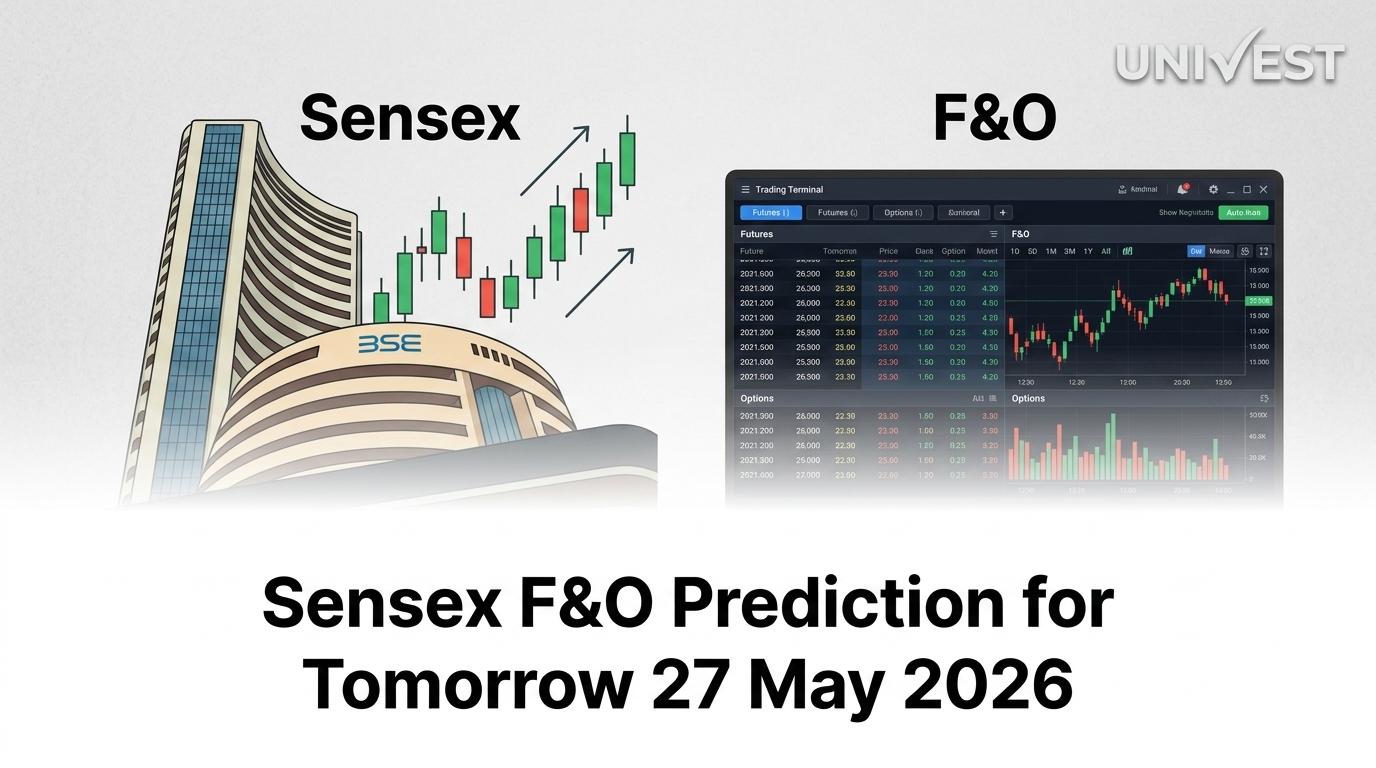 Sensex F&O Prediction for Tomorrow 27 May 2026: Sensex at 76,009 in Post NSE Monthly Expiry Session