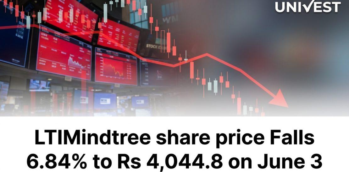 LTIMindtree share price Falls 6.84% to Rs 4,044.8 on June 3