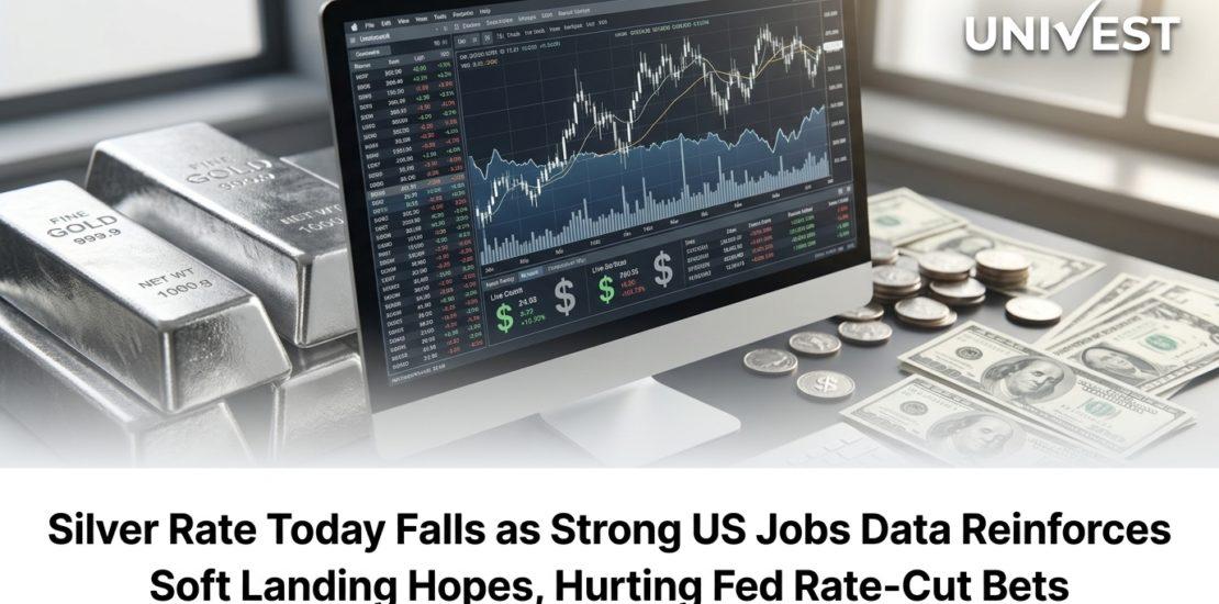 Silver Rate Today Falls as Strong US Jobs Data Reinforces
