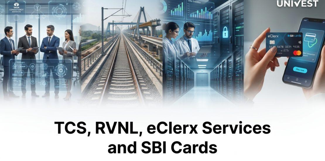 TCS, RVNL, eClerx Services and SBI Cards