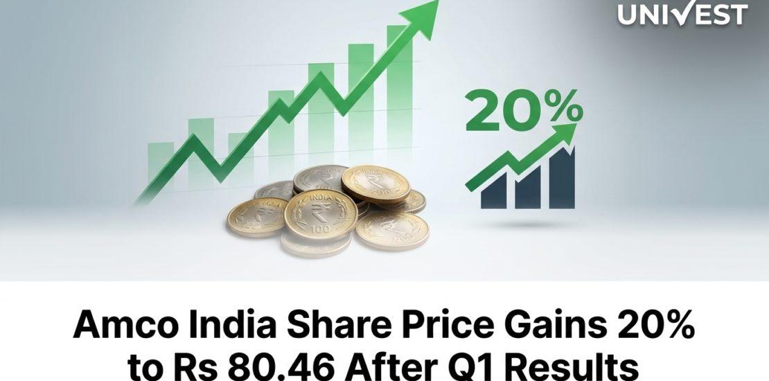 Amco India Share Price Gains 20% to Rs 80.46 After Q1 Results