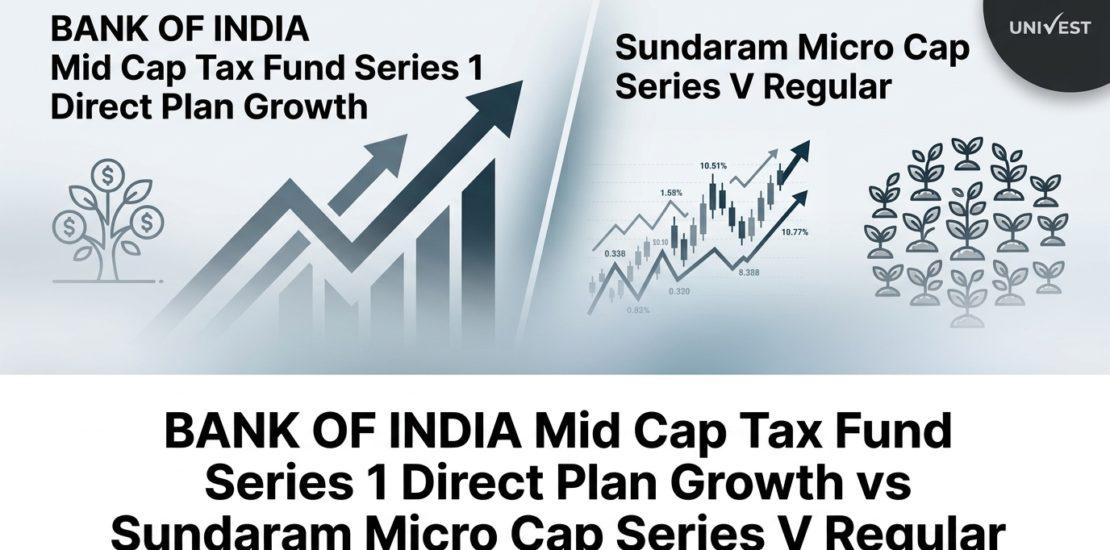 BANK OF INDIA Mid Cap Tax Fund Series 1 Direct Plan Growth vs Sundaram Micro Cap Series V Regular:
