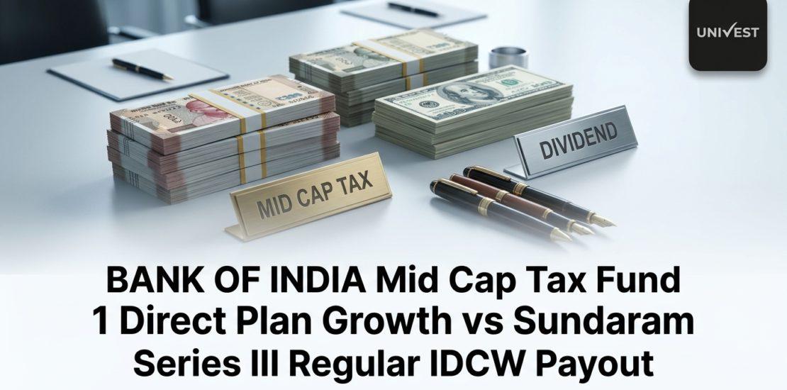 BANK OF INDIA Mid Cap Tax Fund Series 1 Direct Plan Growth vs Sundaram Series III Regular IDCW Payout: