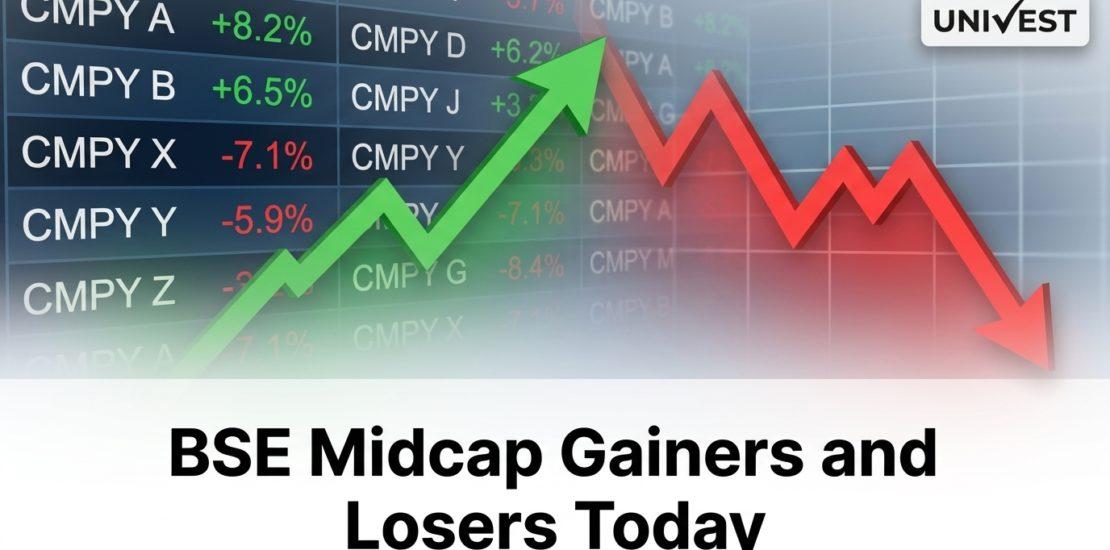 BSE Midcap Gainers and Losers Today