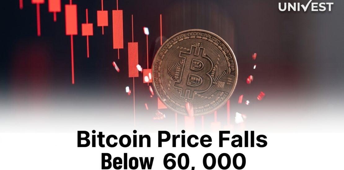 Bitcoin Price Falls Below 60,000 Dollars Again