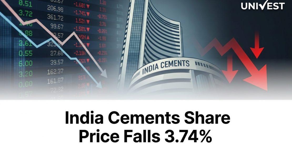 India Cements Share Price Falls 3.74%