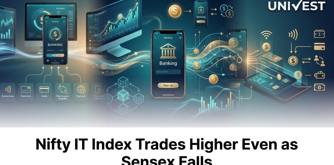 Nifty IT Index Trades Higher Even as Sensex Falls 700 Points