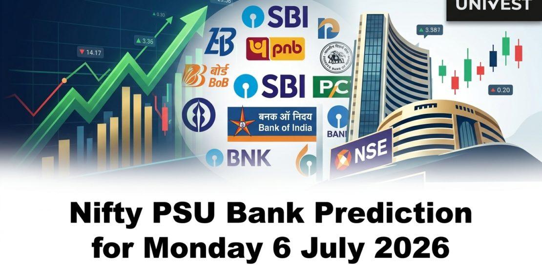 Nifty PSU Bank Prediction for Monday 6 July 2026