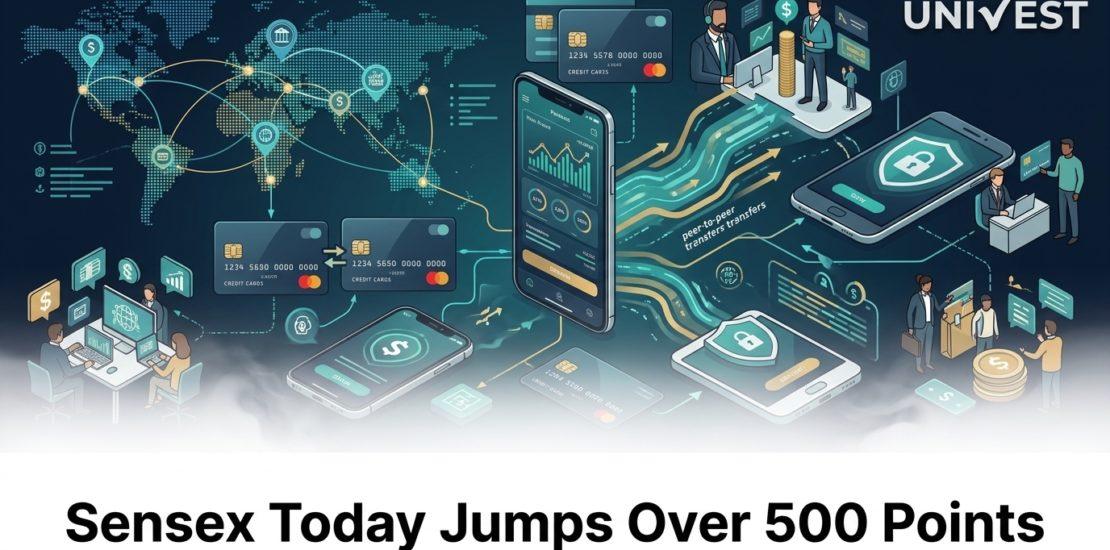 Sensex Today Jumps Over 500 Points to 77,559