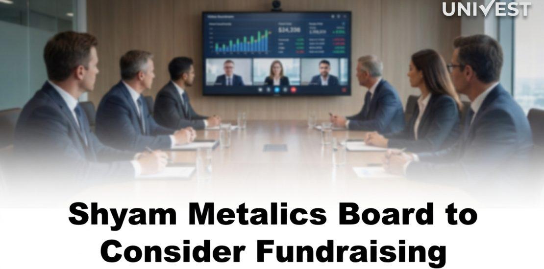 Shyam Metalics Board to Consider Fundraising