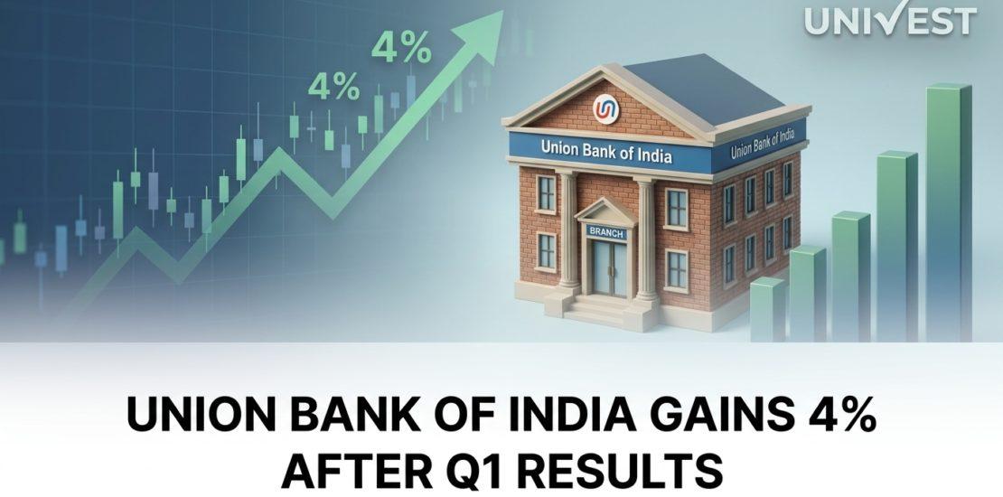 Union Bank of India Gains 4% After Q1 Results: