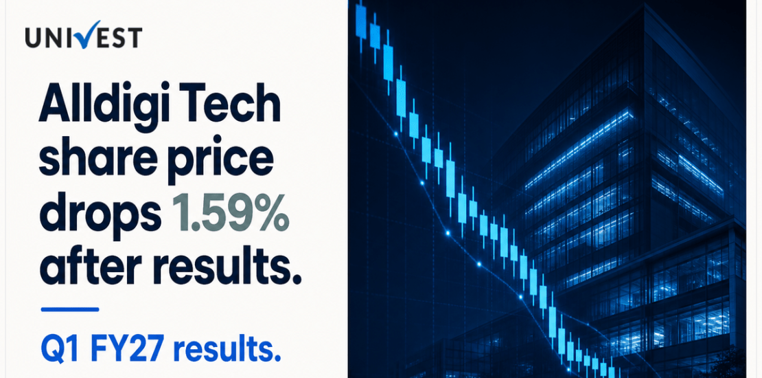 Alldigi Tech Share Price Falls 1.59% After Q1 FY27 Results