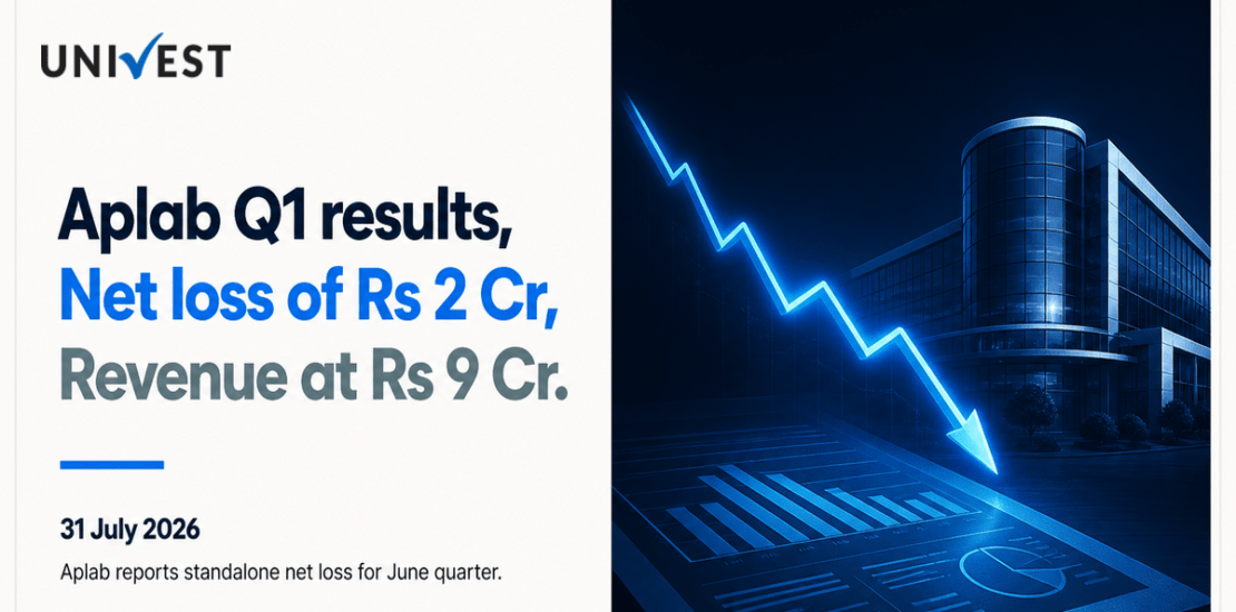 Aplab Q1 Results FY27: Net Loss at Rs 2 Cr for June 2026 Quarter