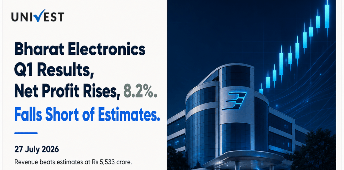 Bharat Electronics Q1 Results FY27: Net Profit Rises 8.2% to Rs 1,048 Crore, Falls Short of Estimates