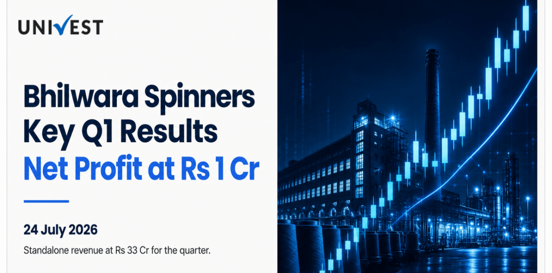 Bhilwara Spinners Q1 Results FY27: Net Profit at Rs 1 Cr for June 2026 Quarter
