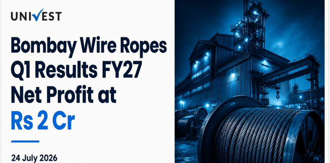 Bombay Wire Ropes Q1 Results FY27: Net Profit at Rs 2 Cr for June 2026 Quarter