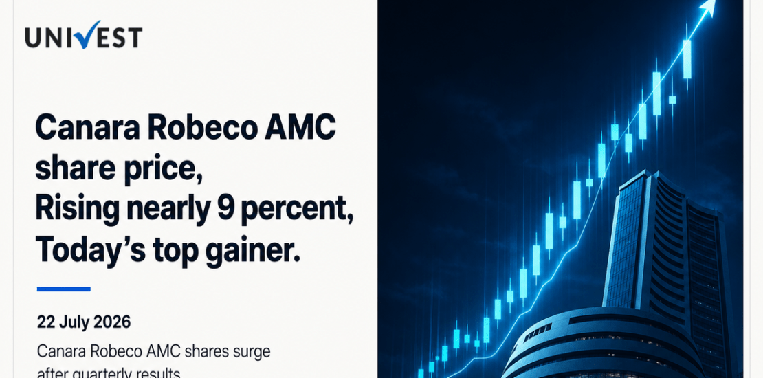 Canara Robeco AMC Share Price Rising 8.96 Percent Today, Among Today's Top Gainers