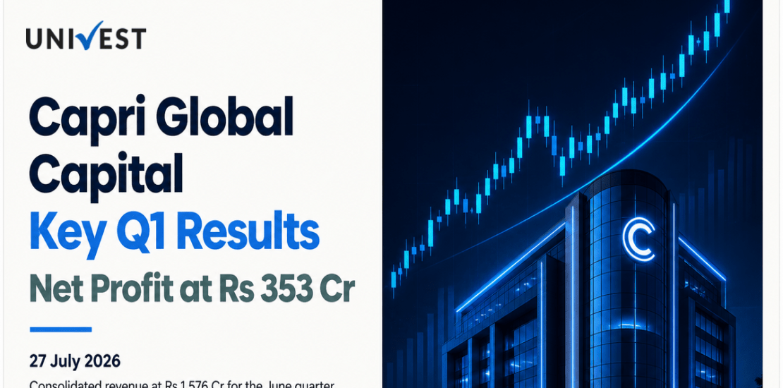 Capri Global Capital Q1 Results FY27: Net Profit at Rs 353 Cr for June 2026 Quarter