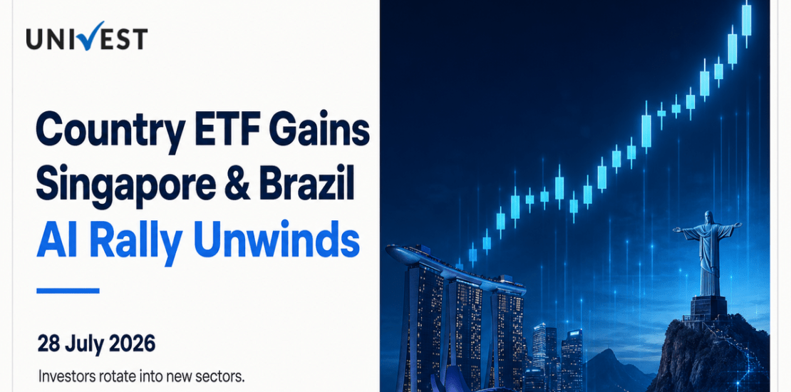 Country ETF Gains Led by Singapore and Brazil as South Korea's AI Rally Unwinds