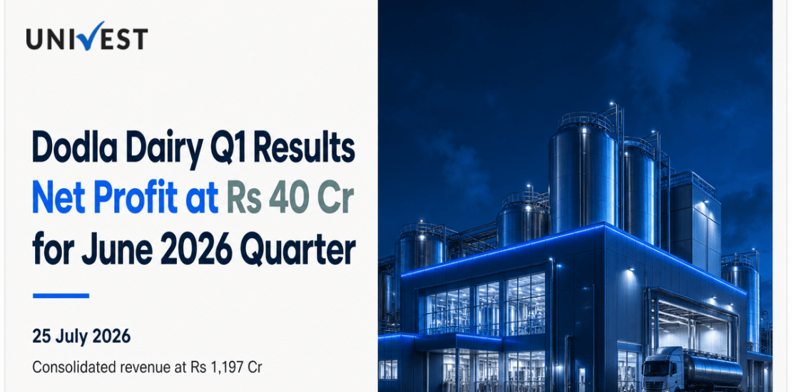 Dodla Dairy Q1 Results FY27: Net Profit at Rs 40 Cr for June 2026 Quarter