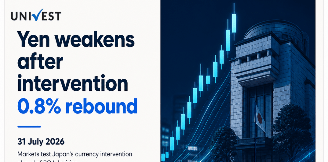 Yen Weakens After Intervention-Led Surge Ahead of BOJ Policy Decision