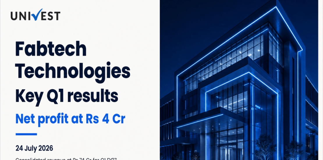 Fabtech Technologies Q1 Results FY27: Net Profit at Rs 4 Cr for June 2026 Quarter