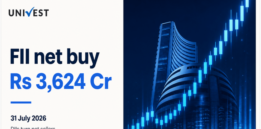 FII DII Data Today: FIIs Net Buy Rs 3,624 Cr, DIIs Net Sell Rs 1,864 Cr