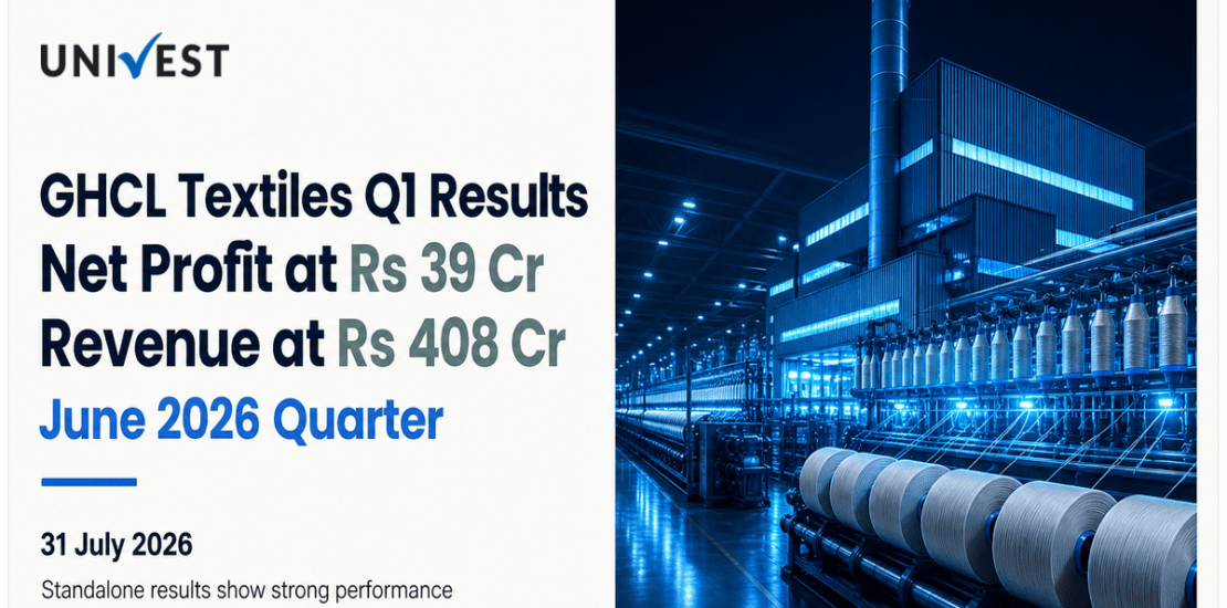 GHCL Textiles Q1 Results FY27: Net Profit at Rs 39 Cr for June 2026 Quarter