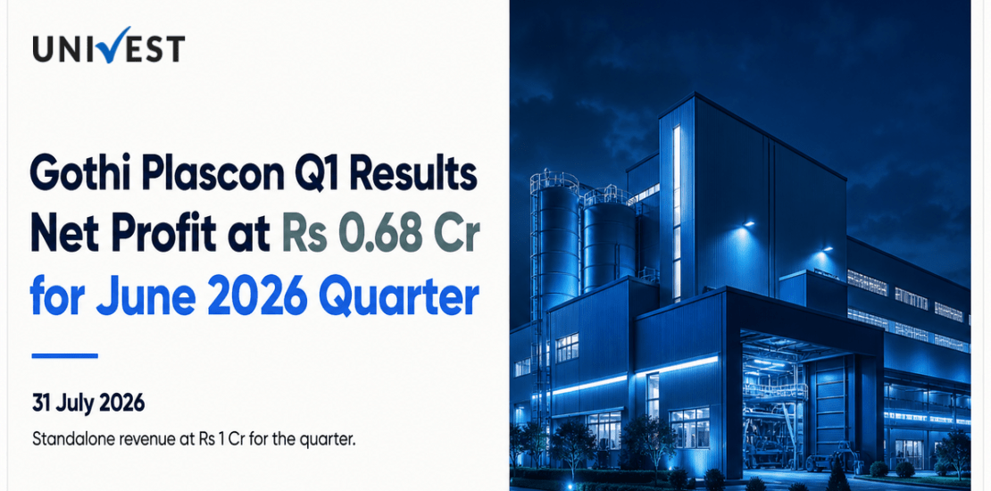 Gothi Plascon Q1 Results FY27: Net Profit at Rs 0.68 Cr for June 2026 Quarter