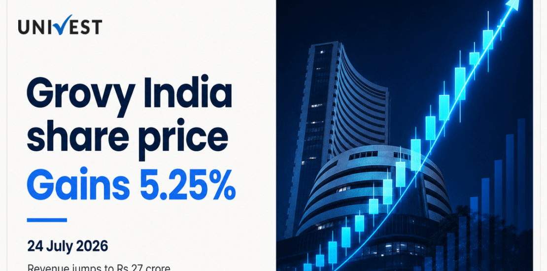 Grovy India Share Price Gains After Q1 Results, Trades Near Rs 56.18