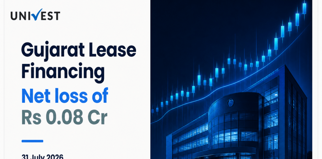 Gujarat Lease Financing Q1 Results FY27: Net Loss at Rs 0.08 Cr for June 2026 Quarter