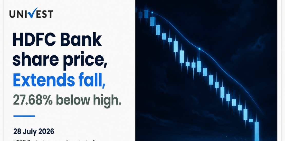 HDFC Bank Share Price Extends Fall to Seventh Consecutive Day, Trades 27.68 Percent Below 52-Week High