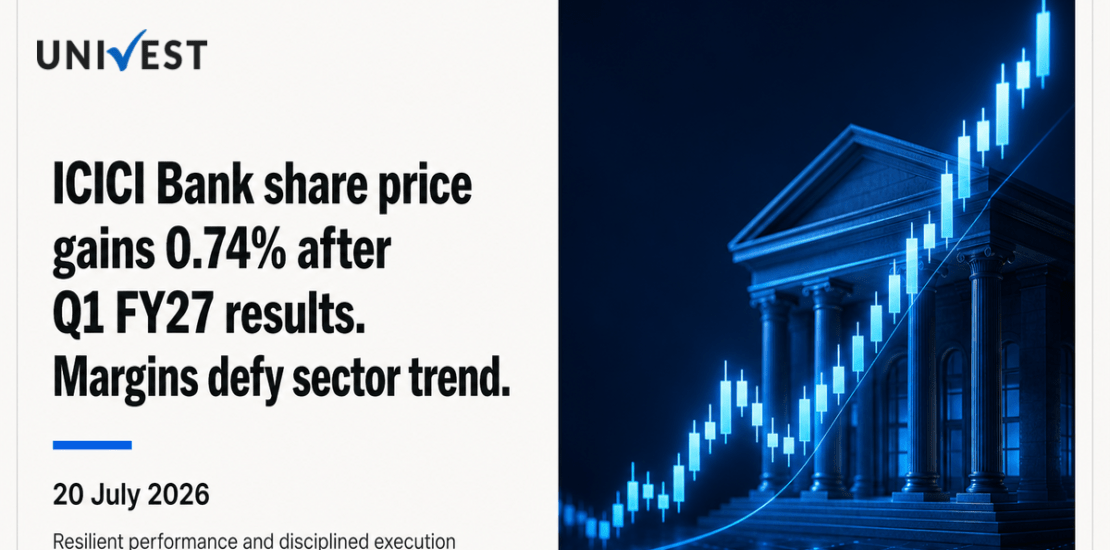 ICICI Bank Share Price Gains 0.74% After Q1 FY27 Results as Margins Defy the Sector Trend