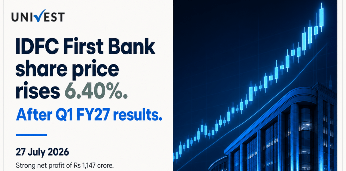 IDFC First Bank Share Price Rises 6.40% After Q1 FY27 Results