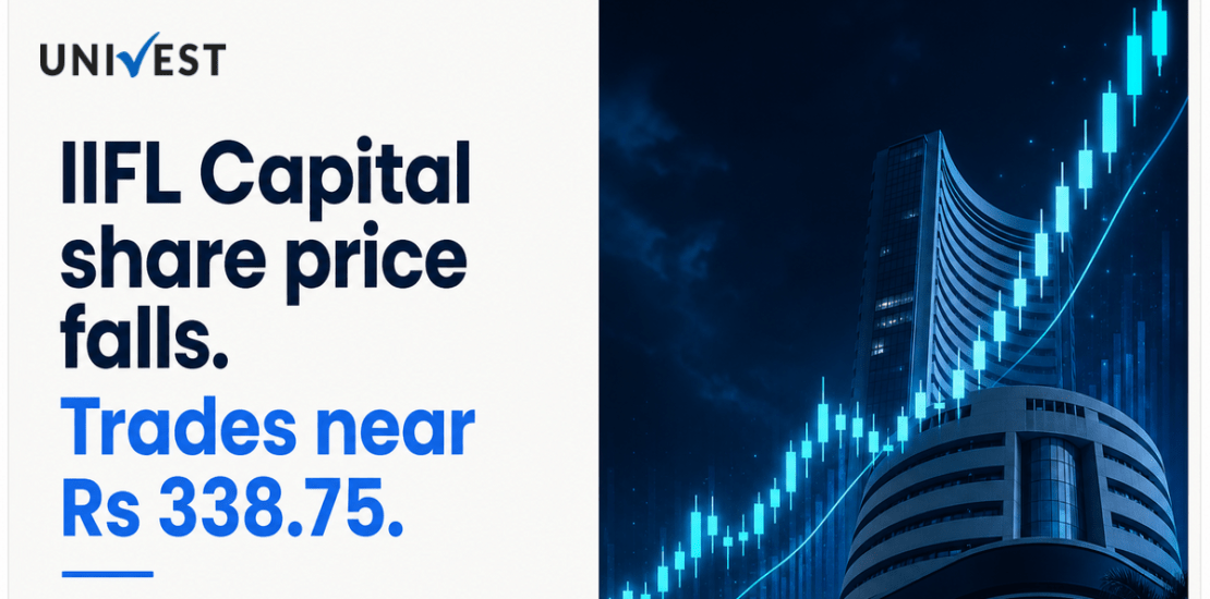 IIFL Capital Share Price Falls After Q1 Results, Trades Near Rs 338.75