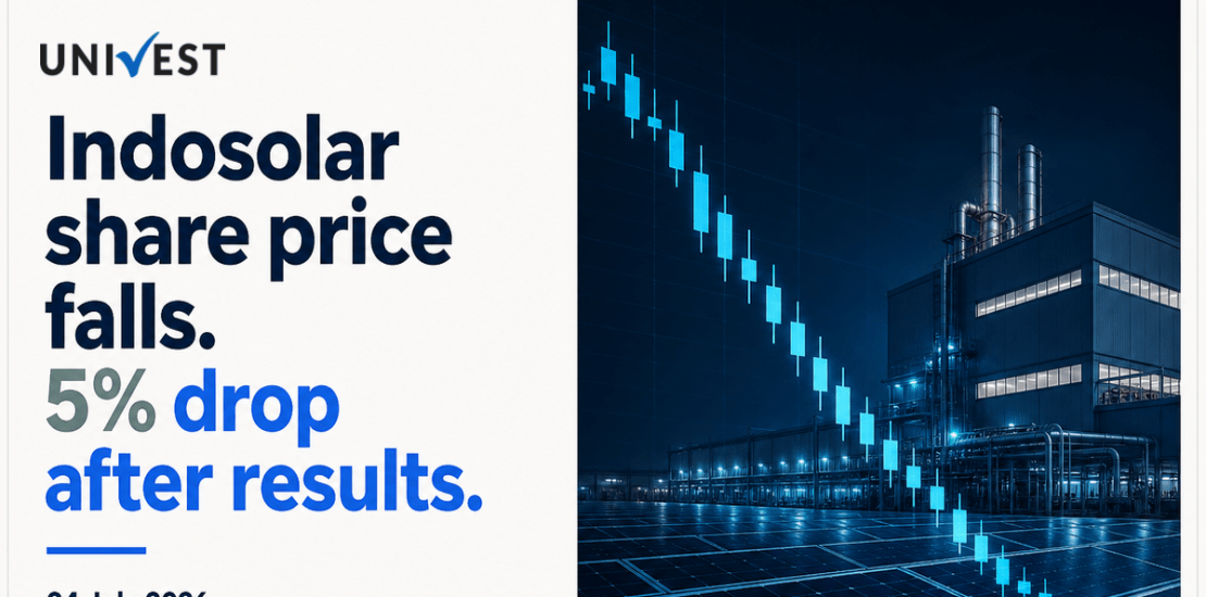 Indosolar Share Price Falls After Q1 Results, Trades Near Rs 352.65