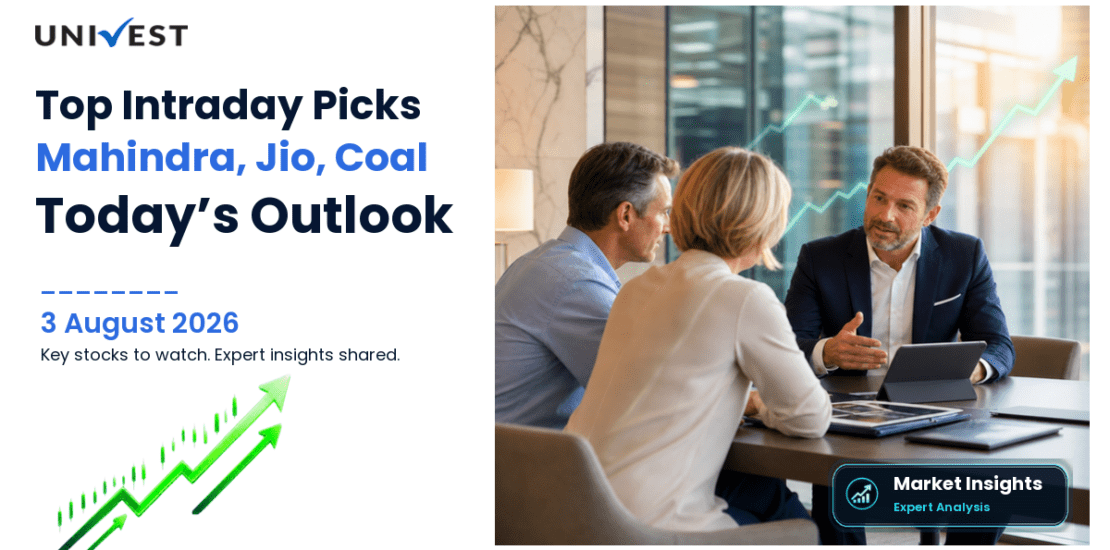 Intraday Stocks for Today: Mahindra and Mahindra, Jio Financial Services and Coal India, Analyst Top Picks for 3 August 2026