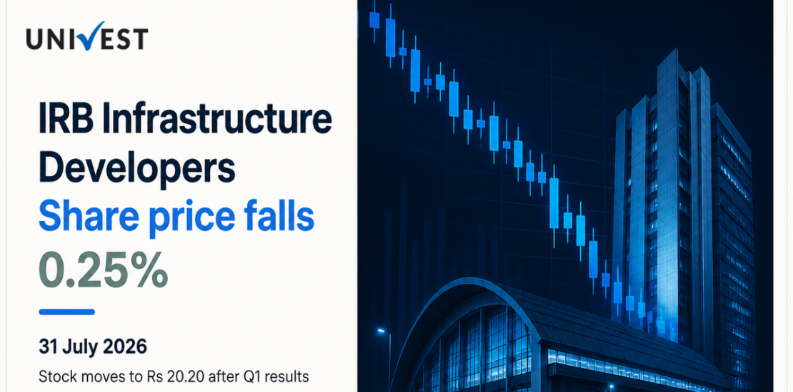 IRB Infrastructure Developers Share Price Falls 0.25% After Q1 Results