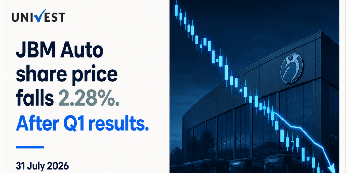 JBM Auto Share Price Falls 2.28% After Q1 Results