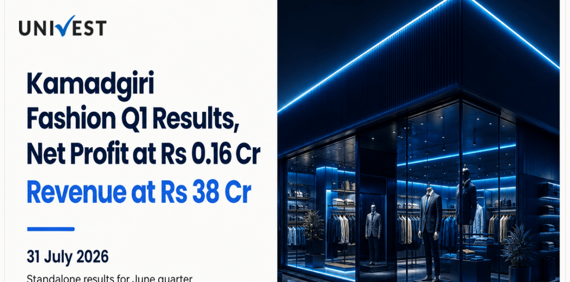 Kamadgiri Fashion Q1 Results FY27: Net Profit at Rs 0.16 Cr for June 2026 Quarter