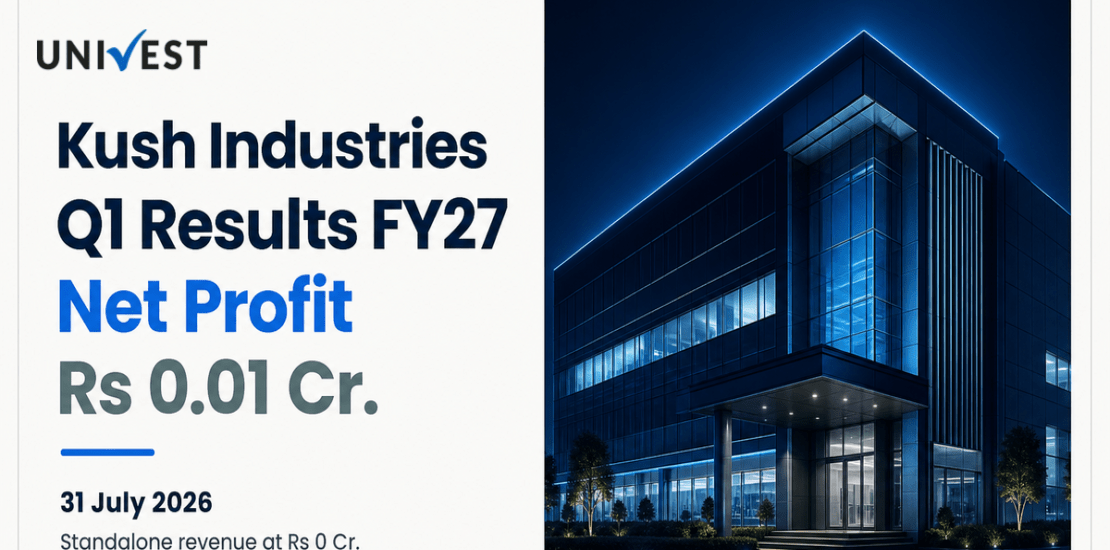 Kush Industries Q1 Results FY27: Net Profit at Rs 0.01 Cr for June 2026 Quarter