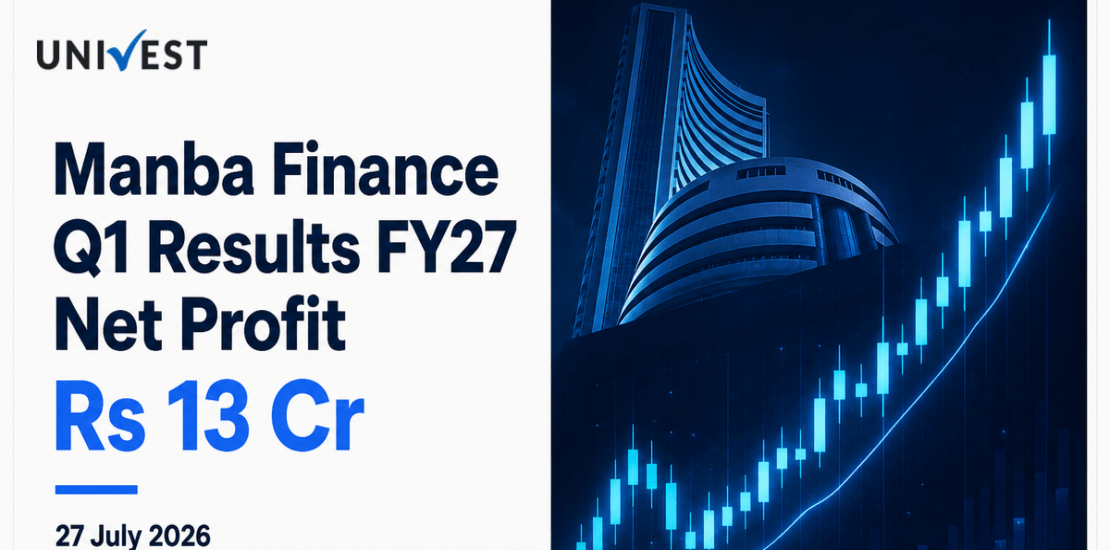 Manba Finance Q1 Results FY27: Net Profit at Rs 13 Cr for June 2026 Quarter