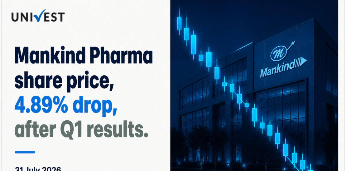 Mankind Pharma Share Price Falls 4.89% After Q1 Results