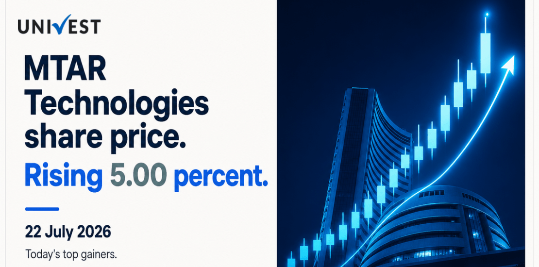 MTAR Technologies Share Price Rising 5.00 Percent Today, Among Today's Top Gainers